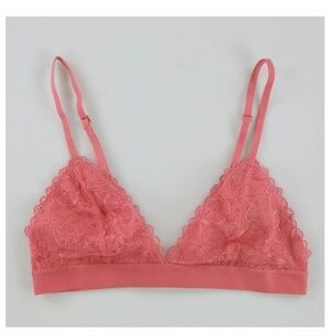 Aerie Lace Peach Bralette Size Medium
